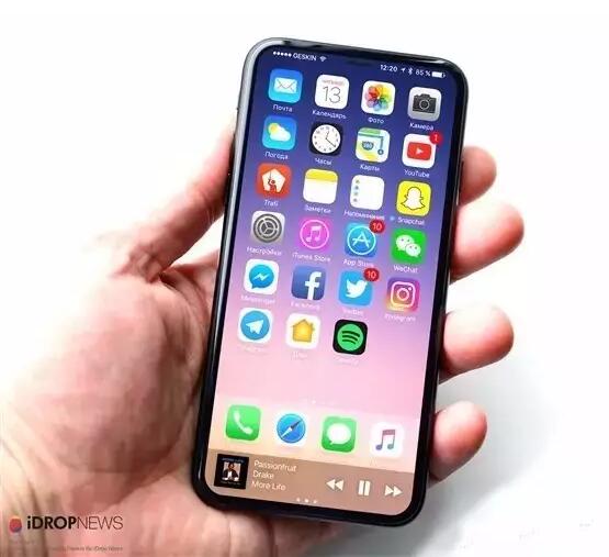 无边框+屏内指纹 iPhone8新外观专利确定