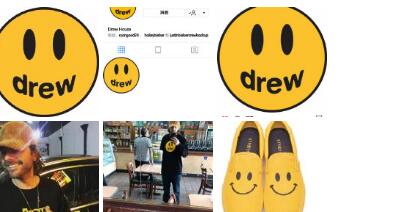 商标logo一应俱全的贾斯汀比伯创立新潮牌“drew”