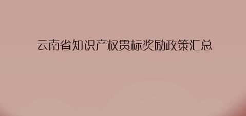 云南省曲靖市专利资助、高新技术企业认定、知识产权贯标奖励政策汇总