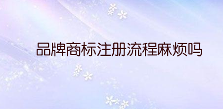 品牌商标注册流程麻烦吗