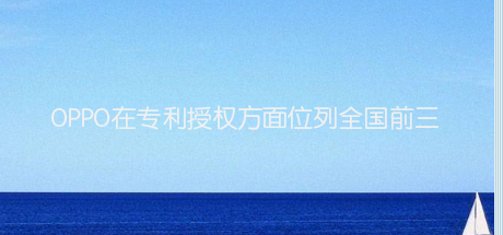 OPPO在专利授权方面位列全国前三