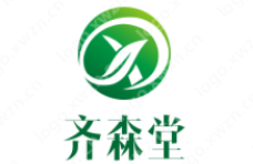 设计一个齐森堂的logo设计，要求色彩符合主题